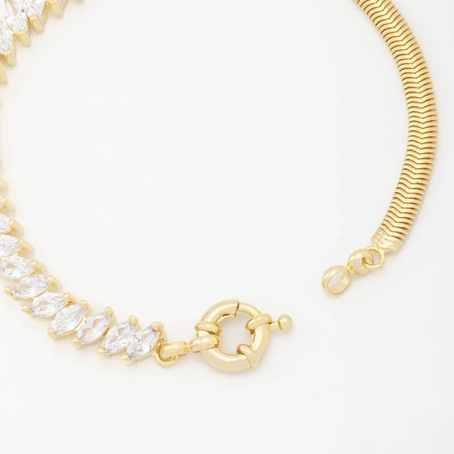 PX-0016 PULSEIRA COM DETALHES DE ZIRCÔNIAS MARQUISE