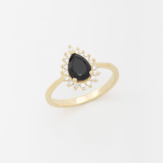 AN-01462 ANEL COM PEDRA FORMATO GOTA