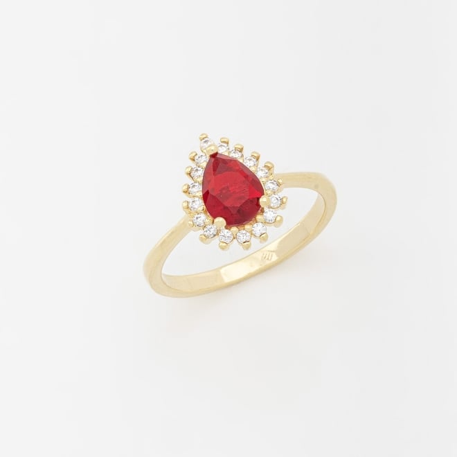AN-01462 ANEL COM PEDRA FORMATO GOTA