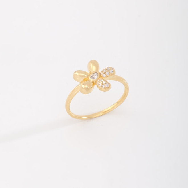 AN-01813 ANEL COM DESIGN EM FORMATO DE FLOR