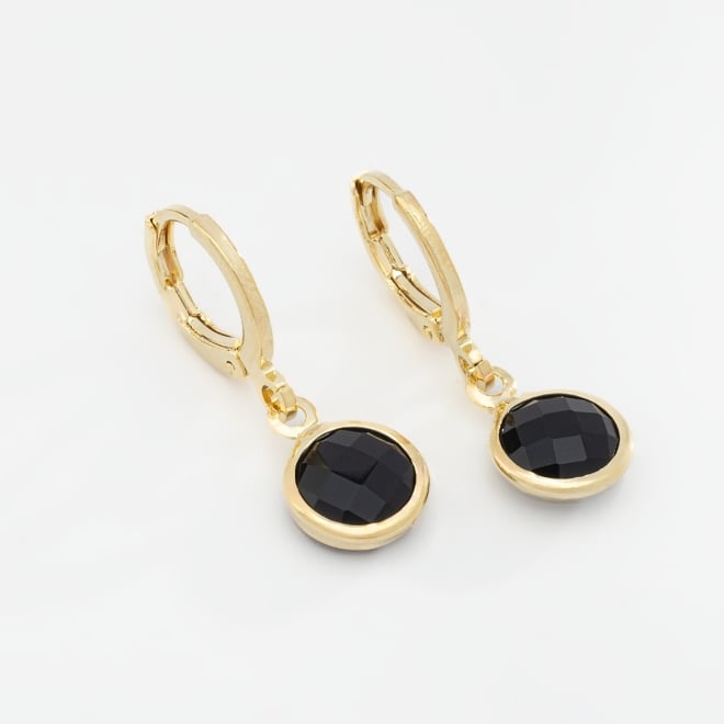 AQ-00220 ARGOLA COM PINGENTE DE PEDRA LAPIDADA 