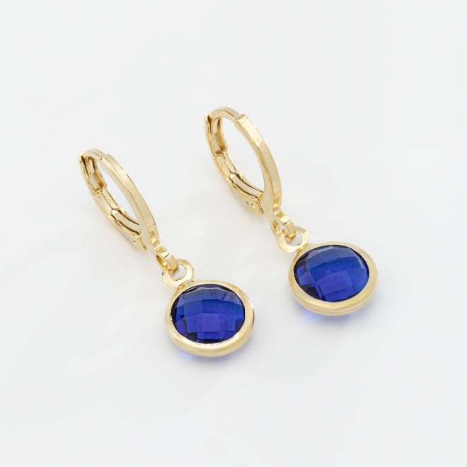 AQ-00220 ARGOLA COM PINGENTE DE PEDRA LAPIDADA 