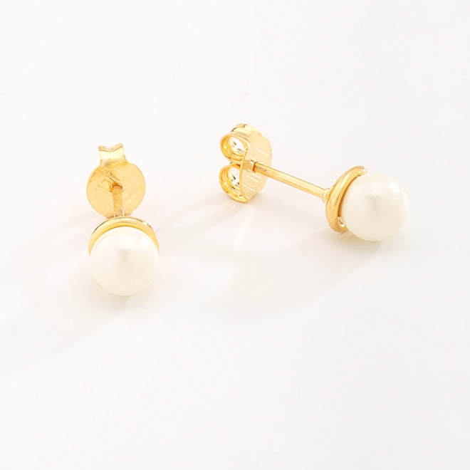 BF-00216 BRINCO BANHADO A OURO 18K COM PÉROLA SHELL