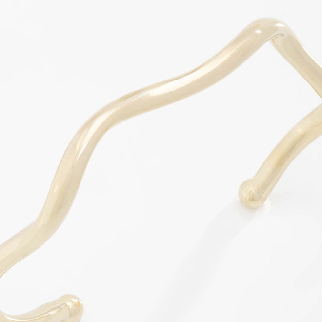 BL-00018 BRACELETE BANHADO A OURO 18K COM DESIGN ORGÂNICO