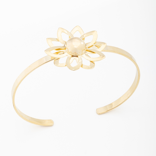 BL-00027 BRACELETE COM DESIGN EM FLOR
