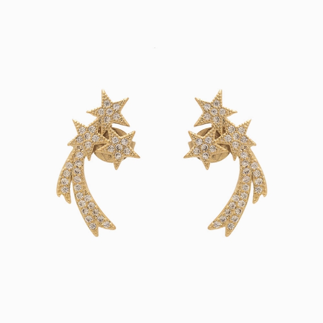 BR-00878 BRINCO ESTRELA COM MICRO ZIRCÔNIAS 