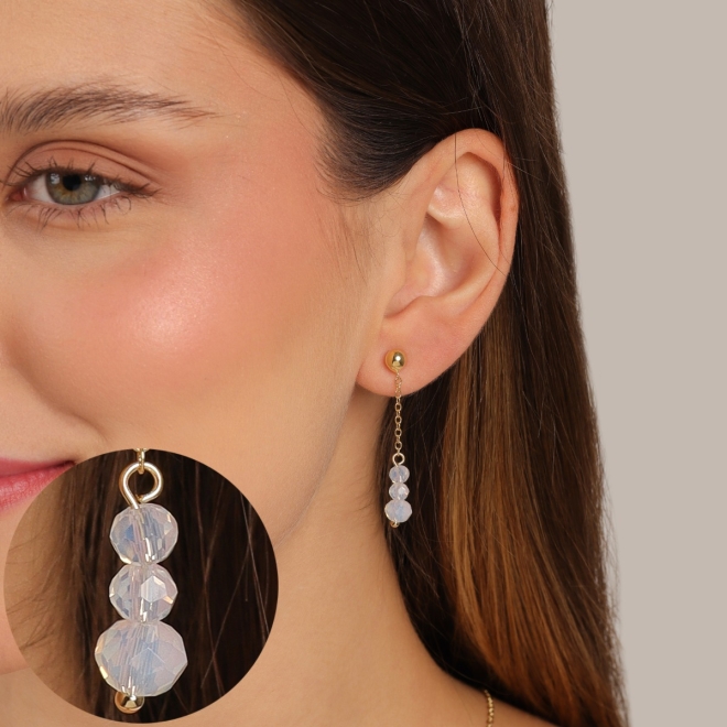 BR-03047 BRINCO BANHADO A OURO 18K EM MODELO PENDENTE COM ESFERA LISA