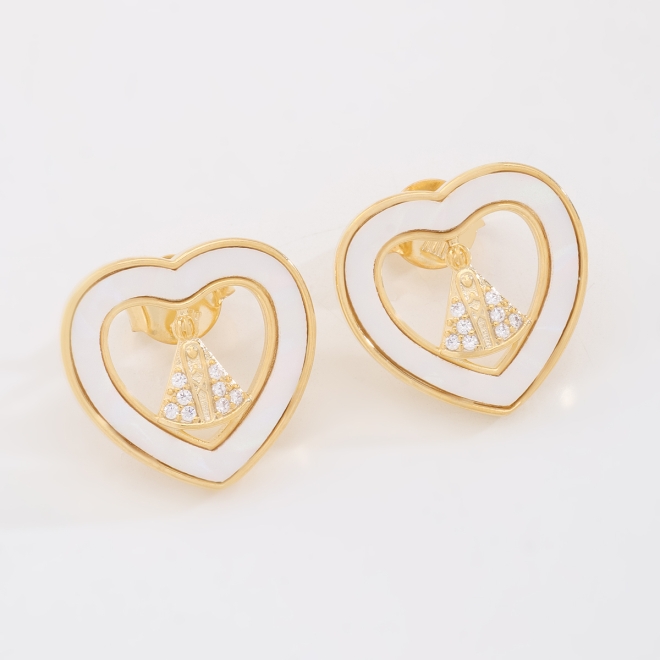 BR-03179 BRINCO DE CORAÇÃO COM DETALHE EM NOSSA SENHORA APARECIDA