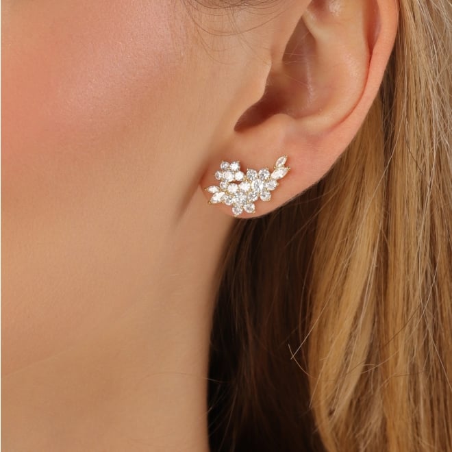 BR-03258 BRINCO FLOR COM ZIRCÔNIAS CRISTAL