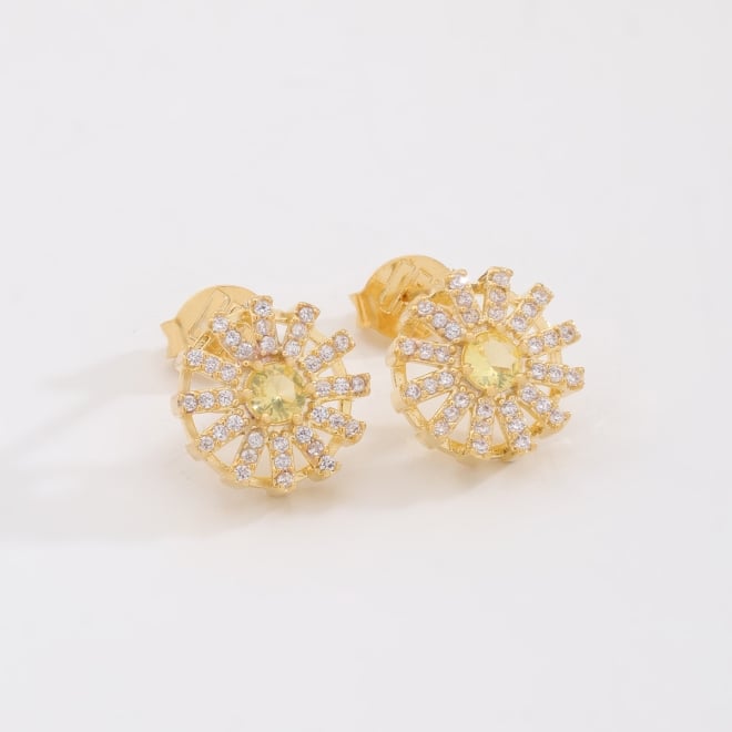 BR-03268-BRINCO FLOR COM ZIRCONIA