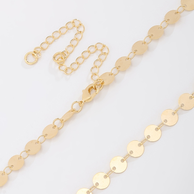 CH-0043-CHOKER DE MEDALHAS LISAS