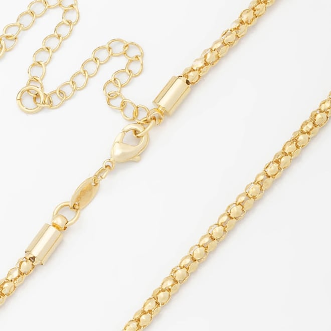CH-0119-CHOKER EM MALHA DE PIPOCA COM ACABAMENTO POLIDO