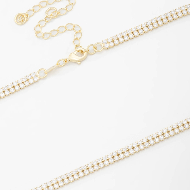 CH-0220 CHOKER COM DUPLA CAMADA EM ZIRCÔNIAS