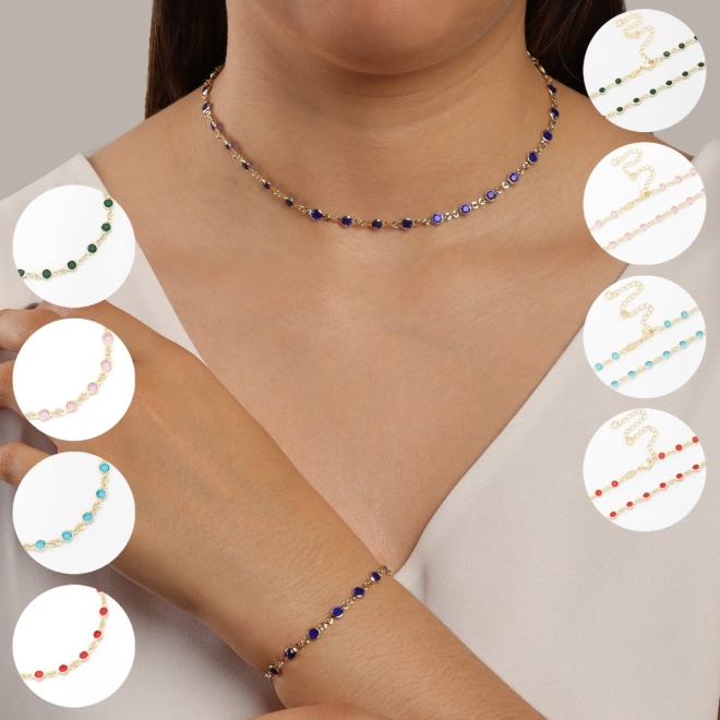 PU-00645 PULSEIRA COM ZIRCÔNIAS COLORIDA