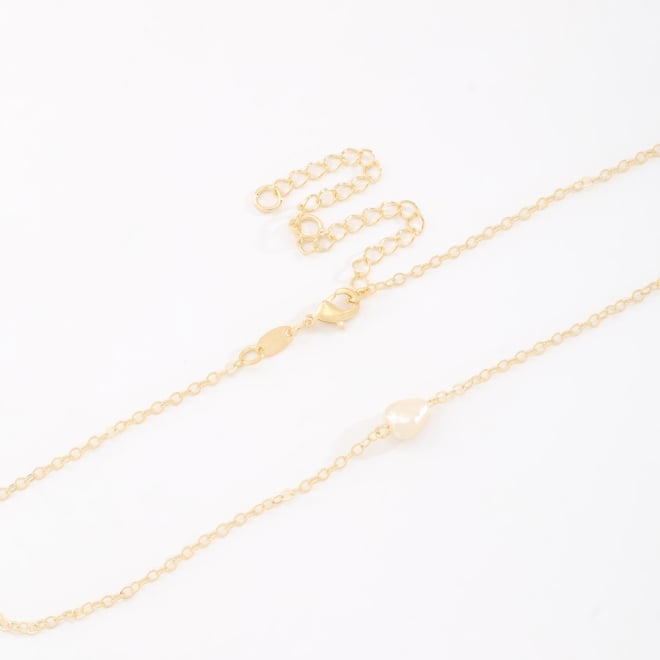CH-0340 CHOKER BANHADA A OURO 18K COM PÉROLA