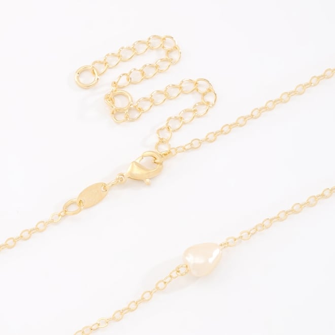 CH-0340 CHOKER BANHADA A OURO 18K COM PÉROLA
