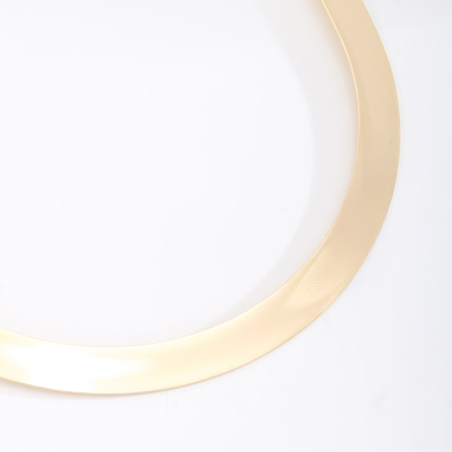 CH-0346 CHOKER BANHADA A OURO 18K COM DESIGN LISO