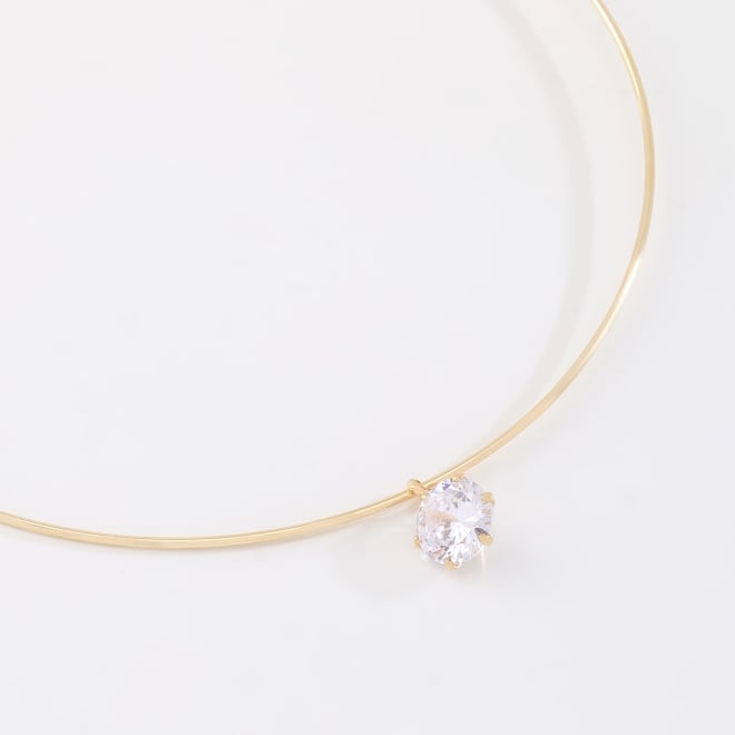 CH-0392 CHOKER COM PINGENTE EM ZIRCÔNIA