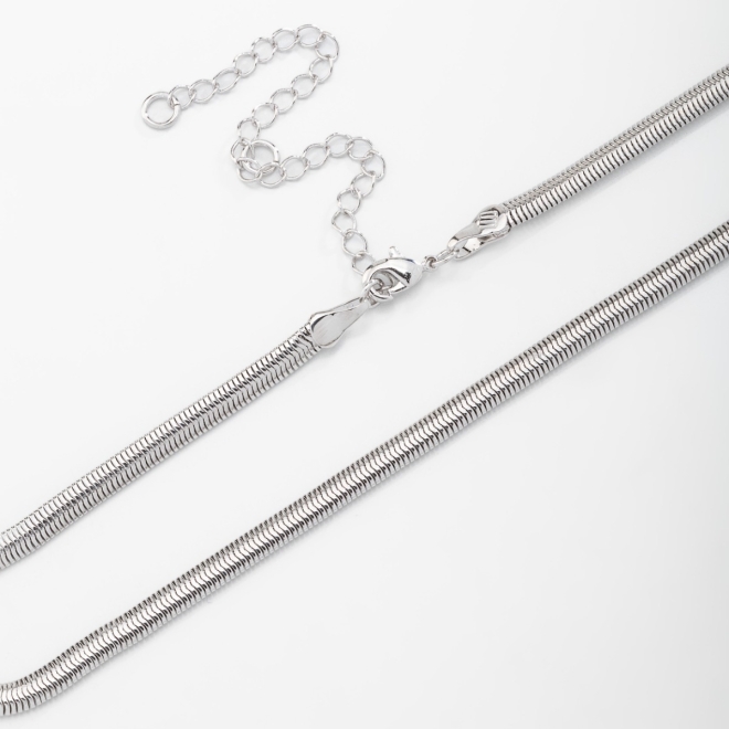 CHB-0018 CHOKER BANHADA A RÓDIO COM CORRENTE MODELO MALHA LISA