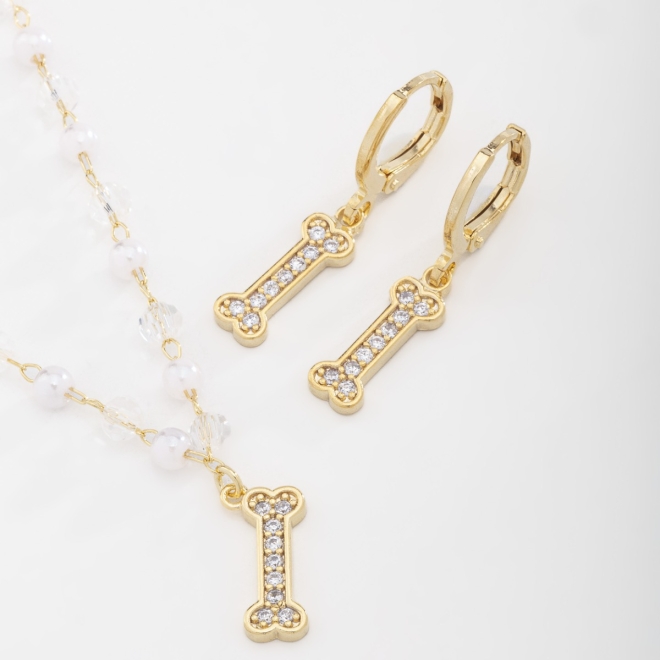 CI-00021 CONJUNTO COM PÉROLAS E PINGENTES EM MICRO ZIRCÔNIAS COLORIDAS