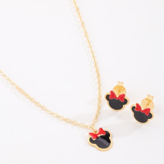 CI-00098-CONJUNTO INFANTIL DE RATINHA ESMALTADA