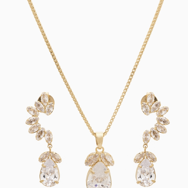CJ-00048 CONJUNTO ZIRCÔNIA GOTA