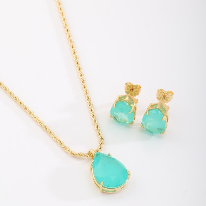 CJX-00110 CONJUNTO GOTA DE ZIRCONIA