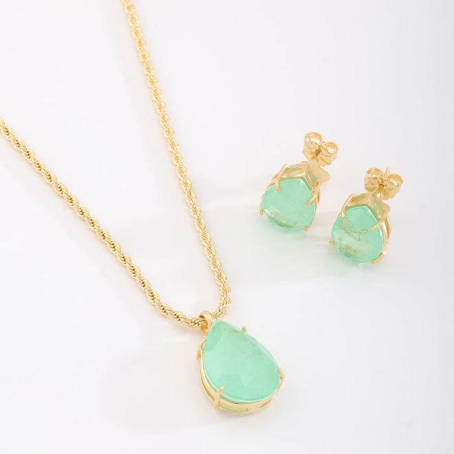 CJX-00110 CONJUNTO GOTA DE ZIRCONIA