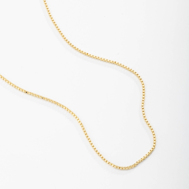 CR-00103 CORRENTE BANHADA A OURO 18K NO MODELO VENEZIANA