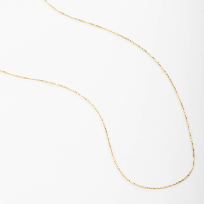 CR-00098-CORRENTE BANHADA A OURO 18K COM MALHA VENEZIANA