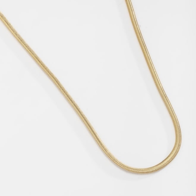 CR-00269 COLAR BANHADO A OURO 18K COM CORRENTE MALHA SNAKE