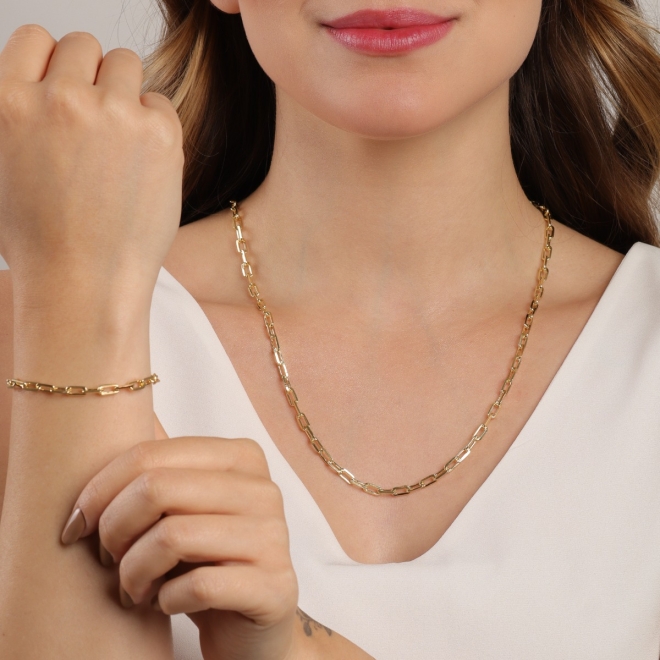 CR-00382 CORRENTE BANHADA A OURO 18K CARTIE