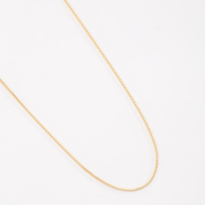 CR-00384 CORRENTE BANHADA A OURO 18K VENEZIANA