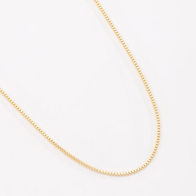 CR-00384 CORRENTE BANHADA A OURO 18K VENEZIANA