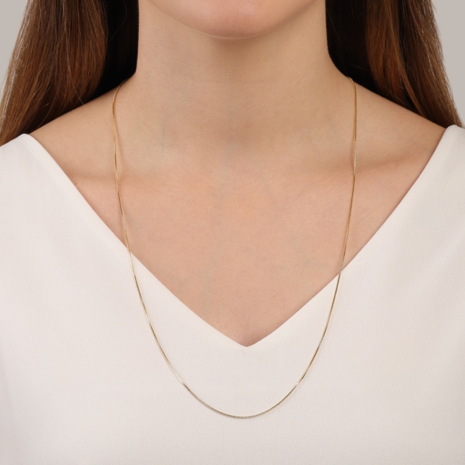 CR-00384 CORRENTE BANHADA A OURO 18K VENEZIANA