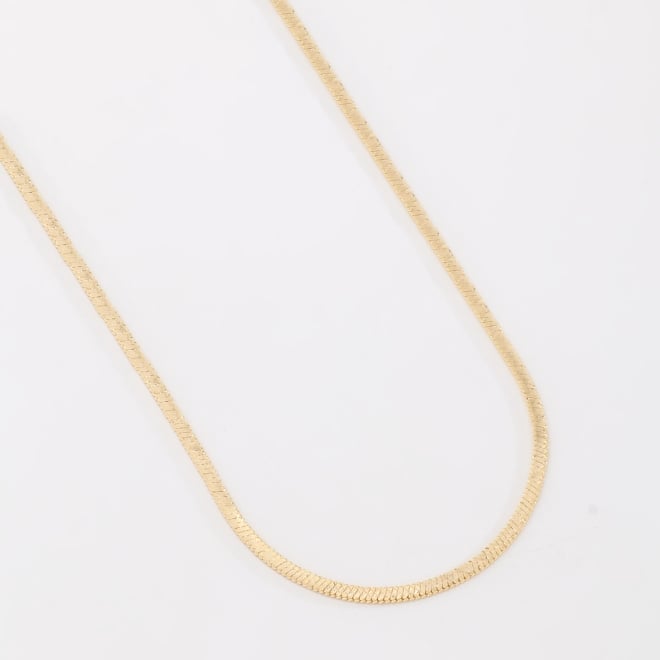 CR-00396 COLAR BANHADO A OURO 18K COM CORRENTE TIPO FITA TRABALHADA NA MALHA