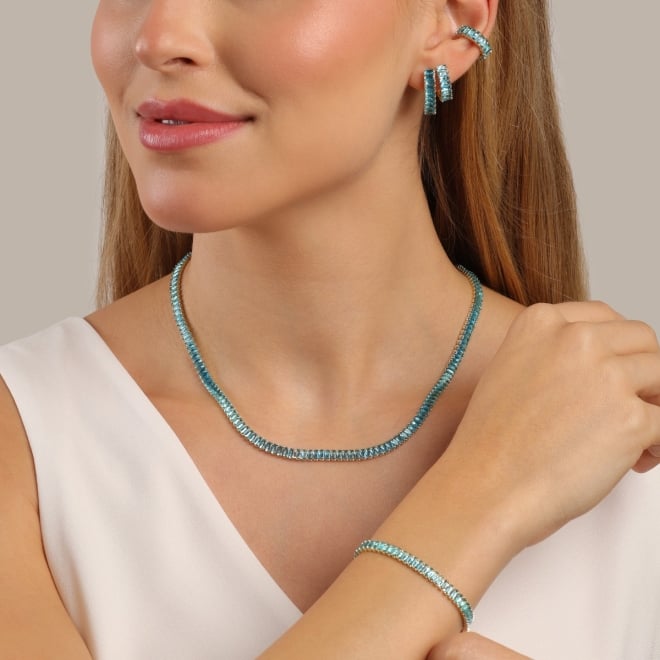 BR-03231 BRINCO COM FILEIRAS DE ZIRCÔNIAS EM CORTE BAGUETE
