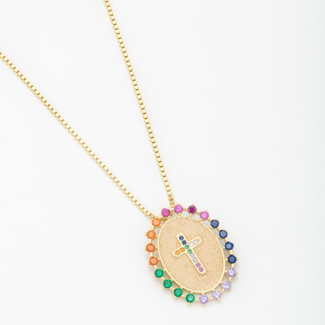 GR-00639 COLAR MANDALA DE CRUZ 