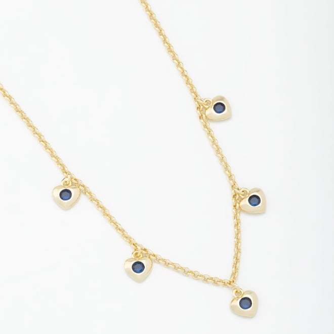 GR-00747 COLAR PENDURICALHO CORAÇÃO COM ZIRCÔNIA