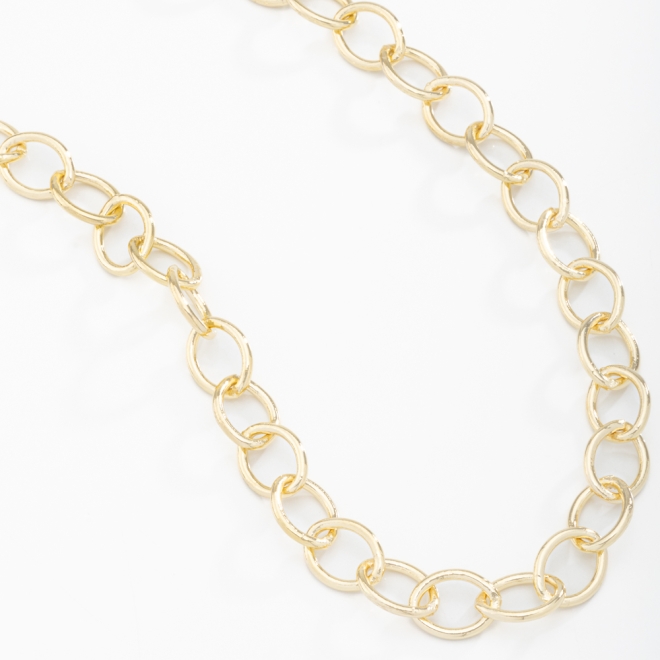 GR-00790 COLAR CORRENTE OVAL GROSSA
