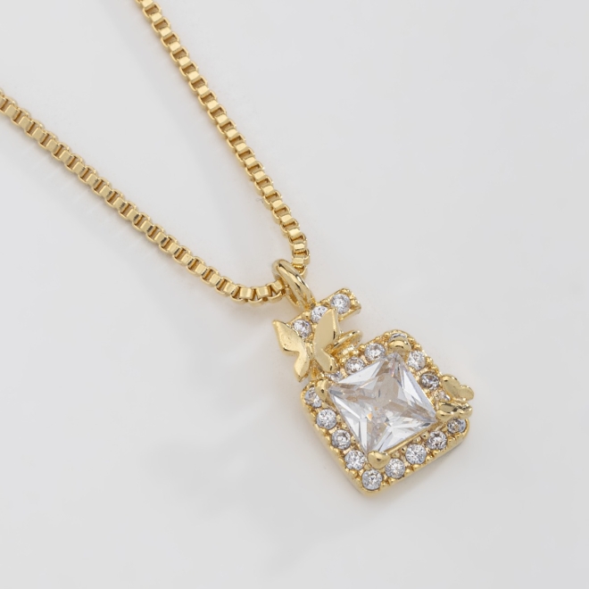 GR-00846 COLAR PERFUMEIRO COM MICRO ZIRCÔNIAS