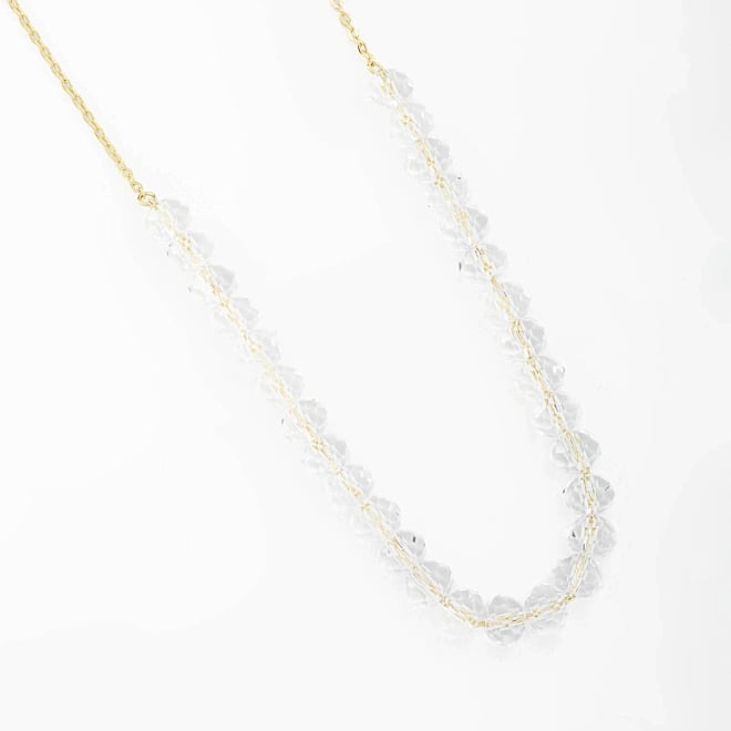 GR-01706 COLAR COM DETALHES EM CRISTAIS LAPIDADOS