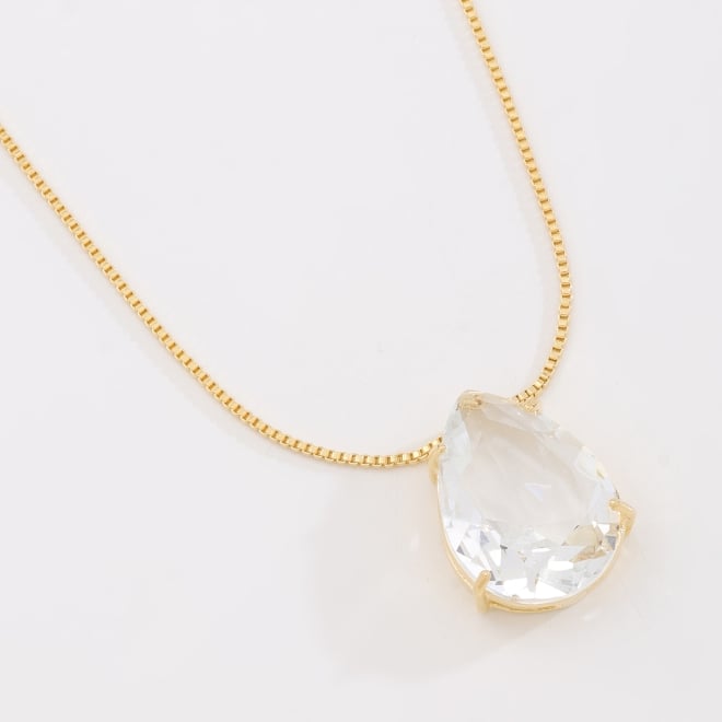 GR-01730-GARGANTILHA COM GOTA EM ZIRCÔNIA