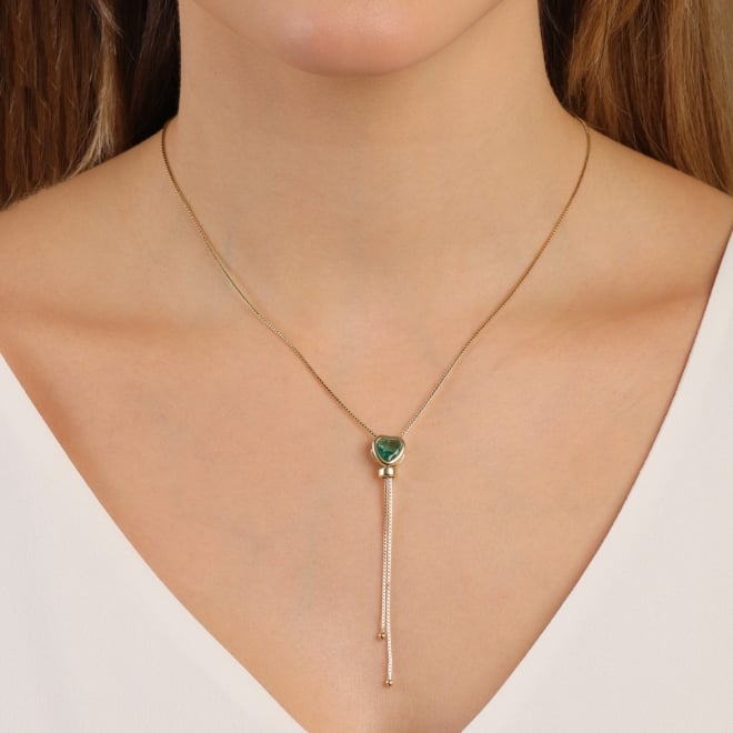 GR-01755 GARGANTILHA BANHADA A OURO 18K GRAVATINHA COM PINGENTE DE CORAÇÃO