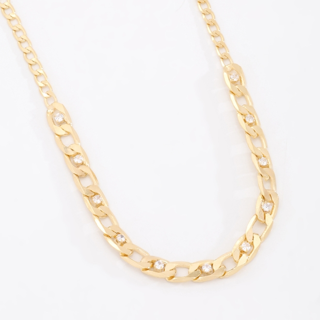 GR-02190-COLAR COM ELOS E DETALHES EM ZIRCÔNIAS