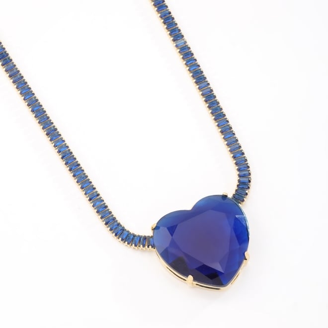 GX-0354 COLAR BANHADO A OURO 18K COM CORRENTE CRAVEJADA EM ZIRCÔNIAS