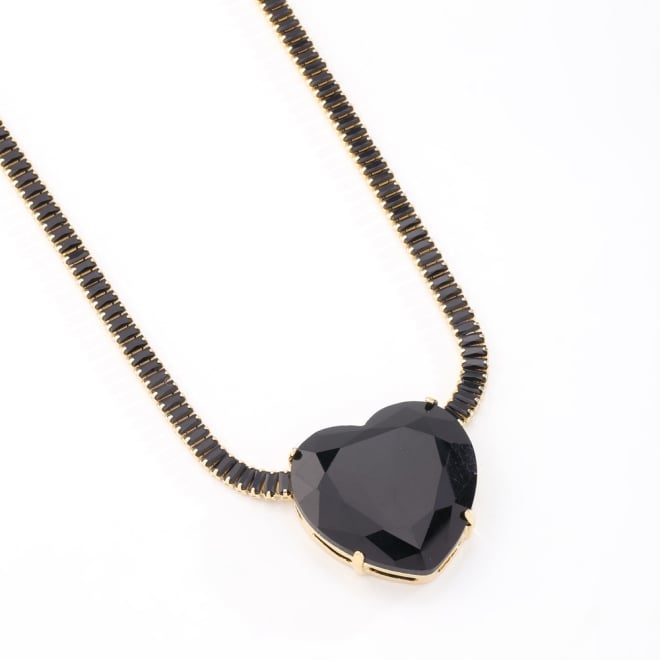 GX-0354 COLAR BANHADO A OURO 18K COM CORRENTE CRAVEJADA EM ZIRCÔNIAS