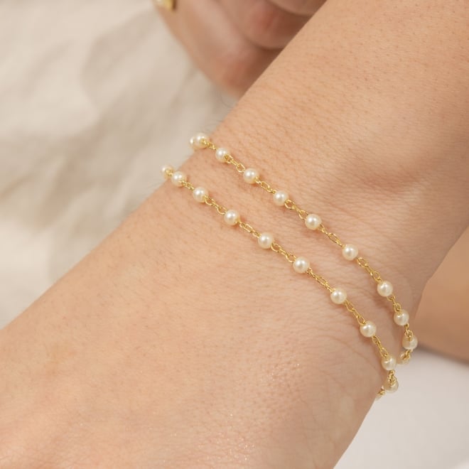 PU-00899 PULSEIRA COM DETALHES EM PÉROLAS