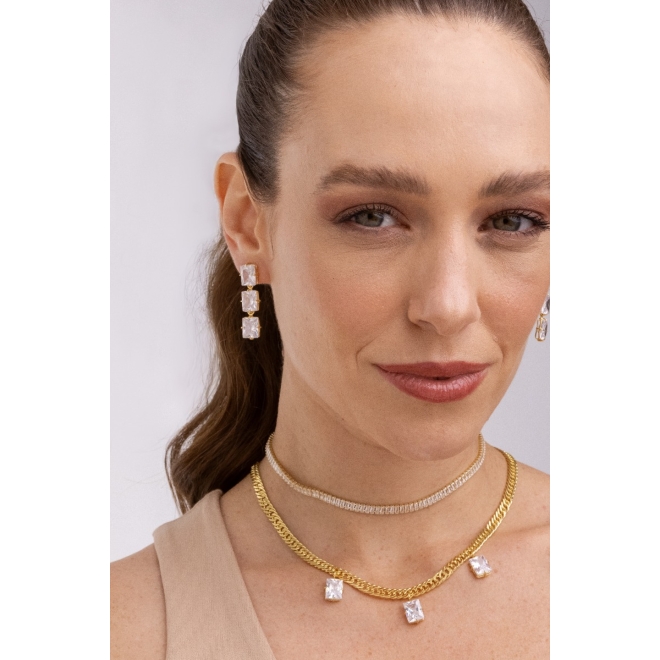 CJX-00127 CONJUNTO PENDURICALHO ZIRCÔNIA 