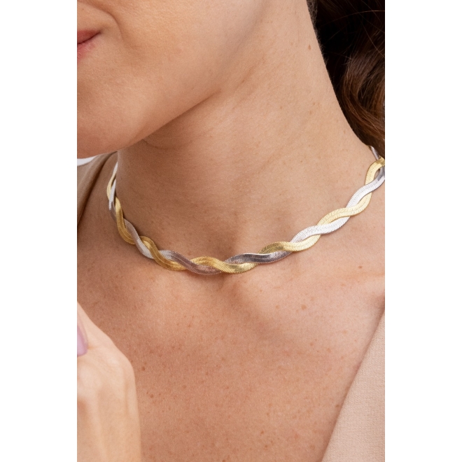 CHB-0033-CHOKER LAMINADA RÓDIO 